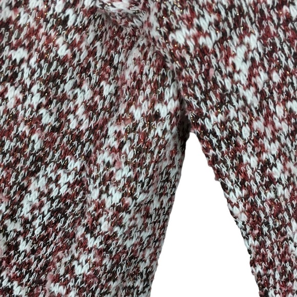 ONLY NINE Woman Top Sweater Blouse Woven Fringe Asymmetrical Trim Scoop Neck 2X - Picture 7 of 9